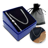 Conjunto Corrente Pulseira Grumet