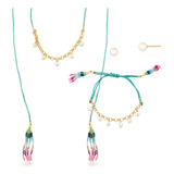 Conjunto Cristais Bulgaros Perola