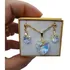 Conjunto Cristal Swarovski Aurora Boreal 1,8 Cm  Folh. Ouro