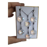 Conjunto Cristal Swarovski Castanha