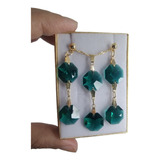 Conjunto Cristal Swarovski Castanha