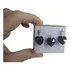 Conjunto Cristal Swarovski Coração Preto 1,4 Cm Prata 925
