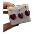 Conjunto Cristal Swarovski Garnet Boreal 1,4 Cm  Folh. Ouro