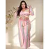 Conjunto Crooped Manga Longa E Pantalona Plus Size Ref: 204
