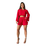 Conjunto Cropped Bata Manga