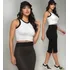 Conjunto Cropped E Saia Feminino Tamanho Unico