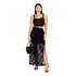 Conjunto Cropped Saia Longa Renda Fenda Festa Formatura Luxo
