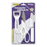 Conjunto Culinario Tesoura Faca