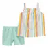 Conjunto Curto Infantil De Linho Listrado Carter's