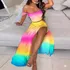 Conjunto De 2 Peças De Vestido Sexy De Moda Feminina