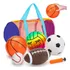 Conjunto De 5 Bolas De Desporto Para Crianças Com Saco In...