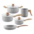 Conjunto De 5 Panelas Gris Brinox Ceramic Life Easy Cinza