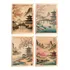 Conjunto De 5 Quadros Vintage Orientais Hana Arash 29,7cm 17