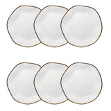 Conjunto De 6 Pratos Sobremesa 21 5cm Ryo Maresia