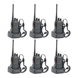 Conjunto De 6 Rádios Walkie talkie Imediatos Baofeng Bf 888s