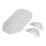 Conjunto De Armadura De Chassi De Aço Inoxidável, 3 Peças Rc Protetor De Carro Guard Skid Plate Para Tamiya Tt02 1/10 Rc Car, Acessórios De Peças De Modificação De Esteiras