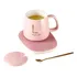 Conjunto De Base Para Aquecedor De Copos Com Caneca E Batedeira  Cor Rosa