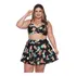 Conjunto De Biquini 3 Peças Com Saia Até Plus Size Verão 