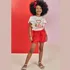 Conjunto De Blusa Em Cotton E Shorts Em Crepe  Kukiê