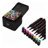 Conjunto De Canetas Touch 100 Cores Permanente Ponta Dupla