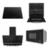 Conjunto De Cozinha  Cooktop Indução  Coifa  Forno Fjwt