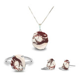 Conjunto De Cristais Jaspe