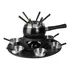 Conjunto De Fondue Carrossel Giratório Aço Inox 23 Peças
