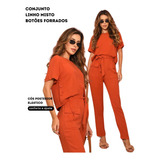 Conjunto De Linho Misto