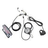 Conjunto De Luzes Ebike Com Piscas E Buzina, 24-48v