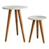 Conjunto De Mesinhas Redondas De Apoio Lateral De Canto Sofa