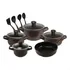 Conjunto De Panelas Cerâmica Duo Smart Chocolate 9 Peças