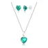 Conjunto De Prata 925 Feminino Corrente E Brinco Zircônia