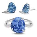 Conjunto De Quartzo Azul