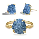 Conjunto De Quartzo Azul