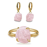 Conjunto De Quartzo Rosa
