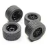 Conjunto De Rodas E Pneus Technic 8pc Preto Mindstorms Nxt E