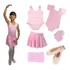 Conjunto De Roupa De Ballet   Kit Balé Lindo 02 Ao 12 Anos