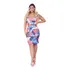 Conjunto De Saia Midi E Cropped Com Bojo Floral Casual Moda