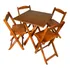 Conjunto Dobrável Bar Restaurantes 1 Mesa 4 Cadeiras Mel Kit