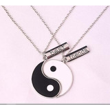 Conjunto Dois Colares Yin Yang Alma Gêmea Melhores Amigos