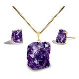 Conjunto Druza De Ametista