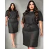Conjunto Elegante De Saia Midi E Blusa Social - Sofisticação