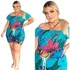 Conjunto Em Viscose Verde Blusa Ciganinha + Shorts Tam G1 50