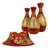 Conjunto Enfeite Ceramica Trio