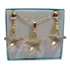 Conjunto Estrela Do Mar Cristal Swarovski Golden Folh. Ouro