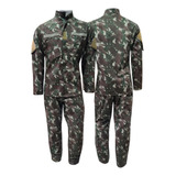 Conjunto Farda Uniforme Camuflado Modelo Novo   Alta Solidez