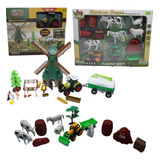 Conjunto Fazenda Trator Animais