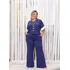 Conjunto Feminino Blusa E Calça Pantalona Flexível Premium