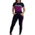 Conjunto Feminino Blusa Manga Curta+calça Crepe Malha Xadrez