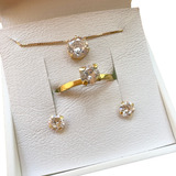 Conjunto Feminino Brinco Colar